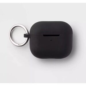 Apple AirPods (3rd Generation) Silicone Case with Clip - heyday Black with Silve